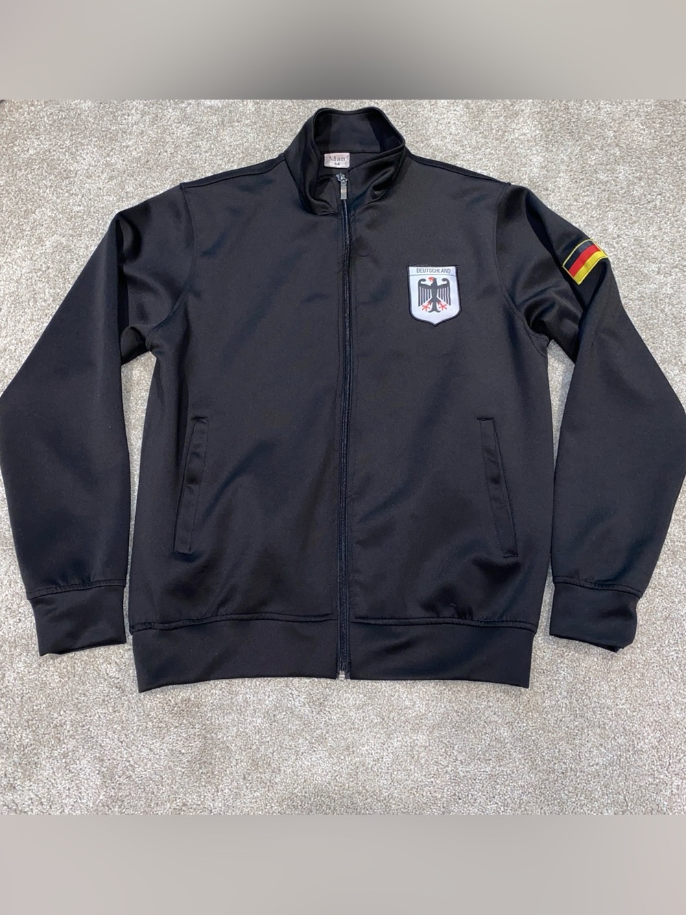 Germany Retro National Soccer Team‎ Tracksuit Top Black Men’s M World Cup